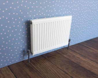 Dolls House 1:12 modern radiators in a range of sizes and colours
