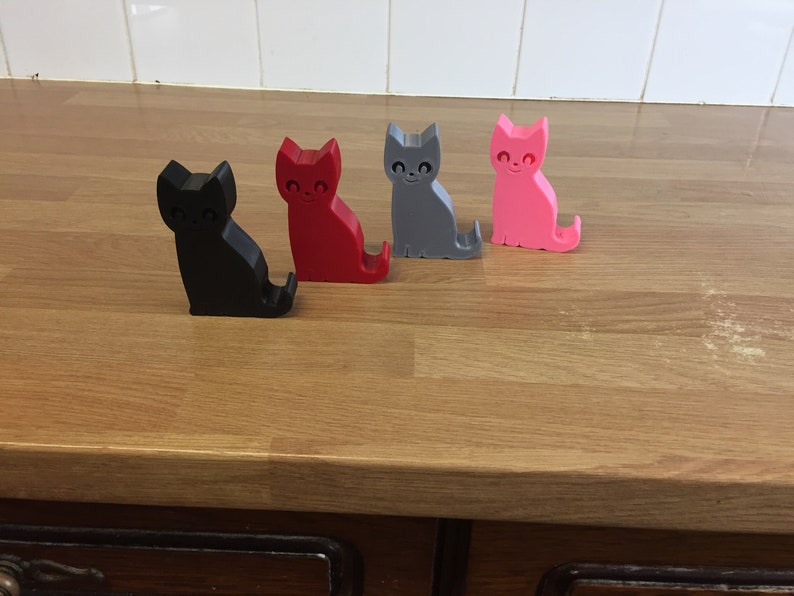 Cat Phone Stand, Mobile phone Holder - iphone, ipad, android, tablet image 5