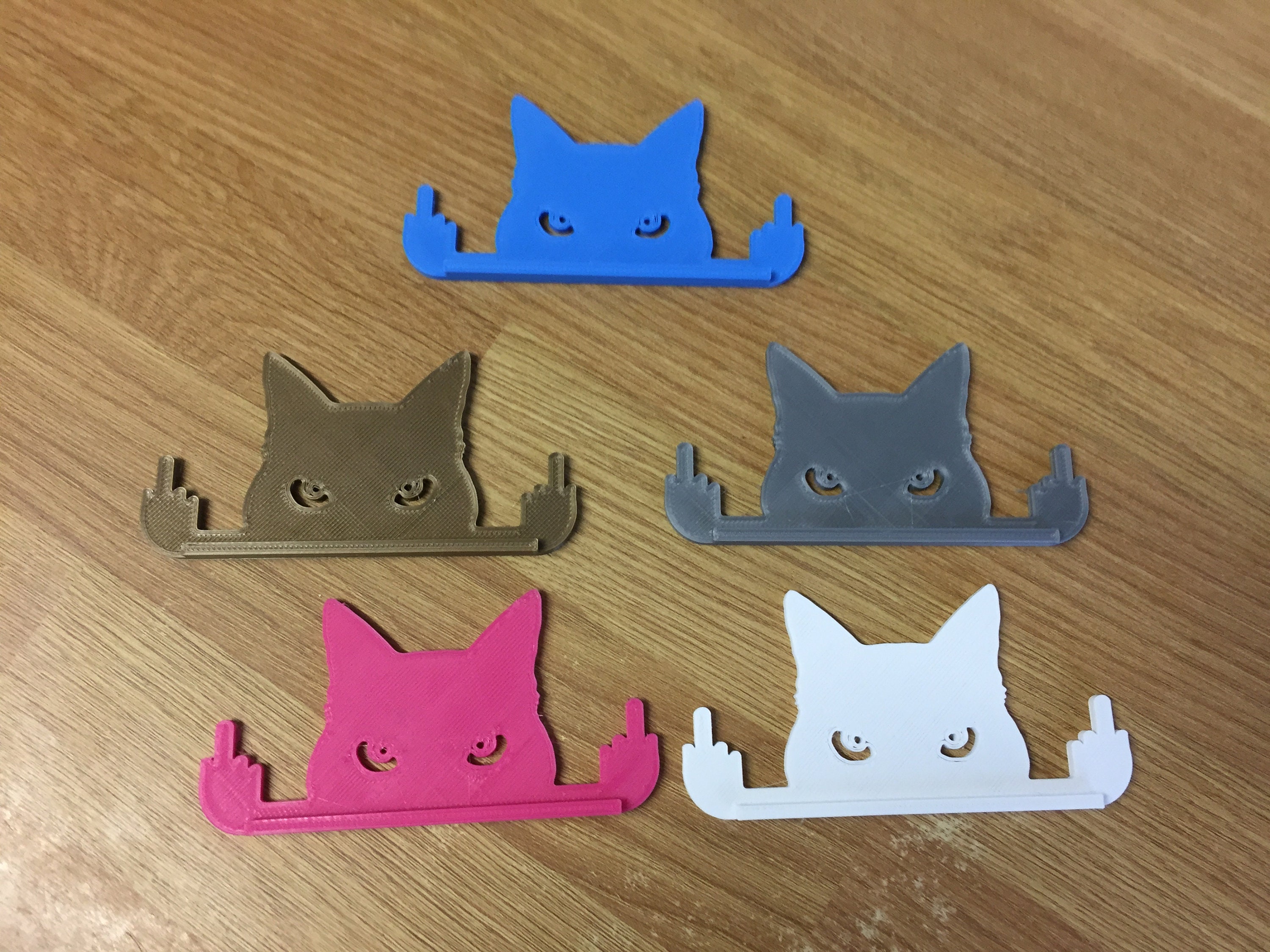 Novelty Cat Ornament Or Display On Door Or Wall