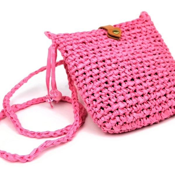 kleine Sommertasche aus Raffia