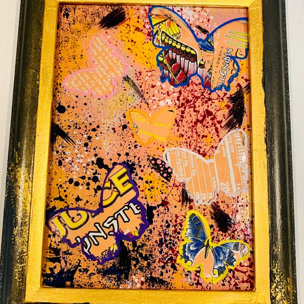 Monster Can Art Etsy