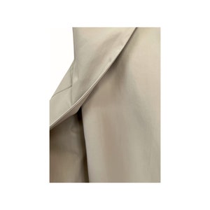 y2k beige parachute skirt, cargo skirt y2k, 00s nylon long wrap skirt, asymmetric maxi skirt, deconstructed, french vintage, y2k streetwear zdjęcie 9