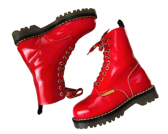 Red Valentino Red(v) Red & Maroon Two Colors Tall Leather