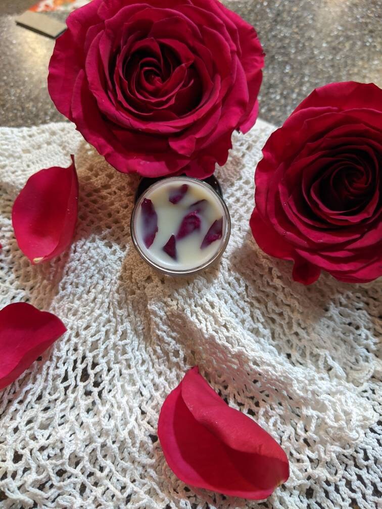 100 Organic Flower Lip balm with Flower petals Natural Etsy