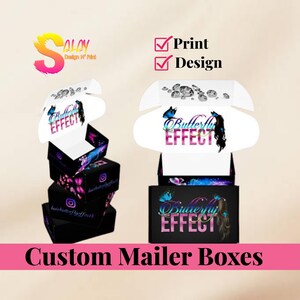 Custom Mailer Boxes with Logo – Printed Packaging for Small Business & Beauty Brands – Full Color Shipping Boxes – Personalized Branding