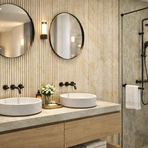 French Vanilla Chiseled Fluted 12x24 Tile