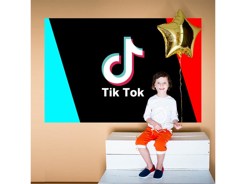 Tik Tok Party Backdrop Decorations.TIK Tok Party Decorations for Boys and Girls,TIK Tok Yard Sign Birthday Party