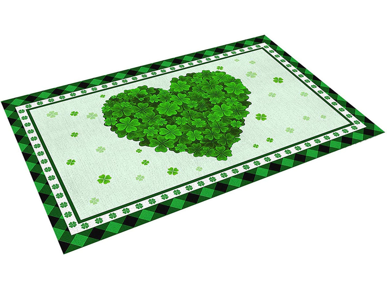Happy St. Patrick's Day Placemats Set de 6 algodón lino Etsy