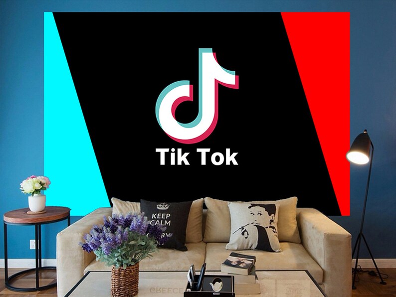 Tik Tok Party Backdrop Decorations.TIK Tok Party Decorations for Boys and Girls,TIK Tok Yard Sign Birthday Party