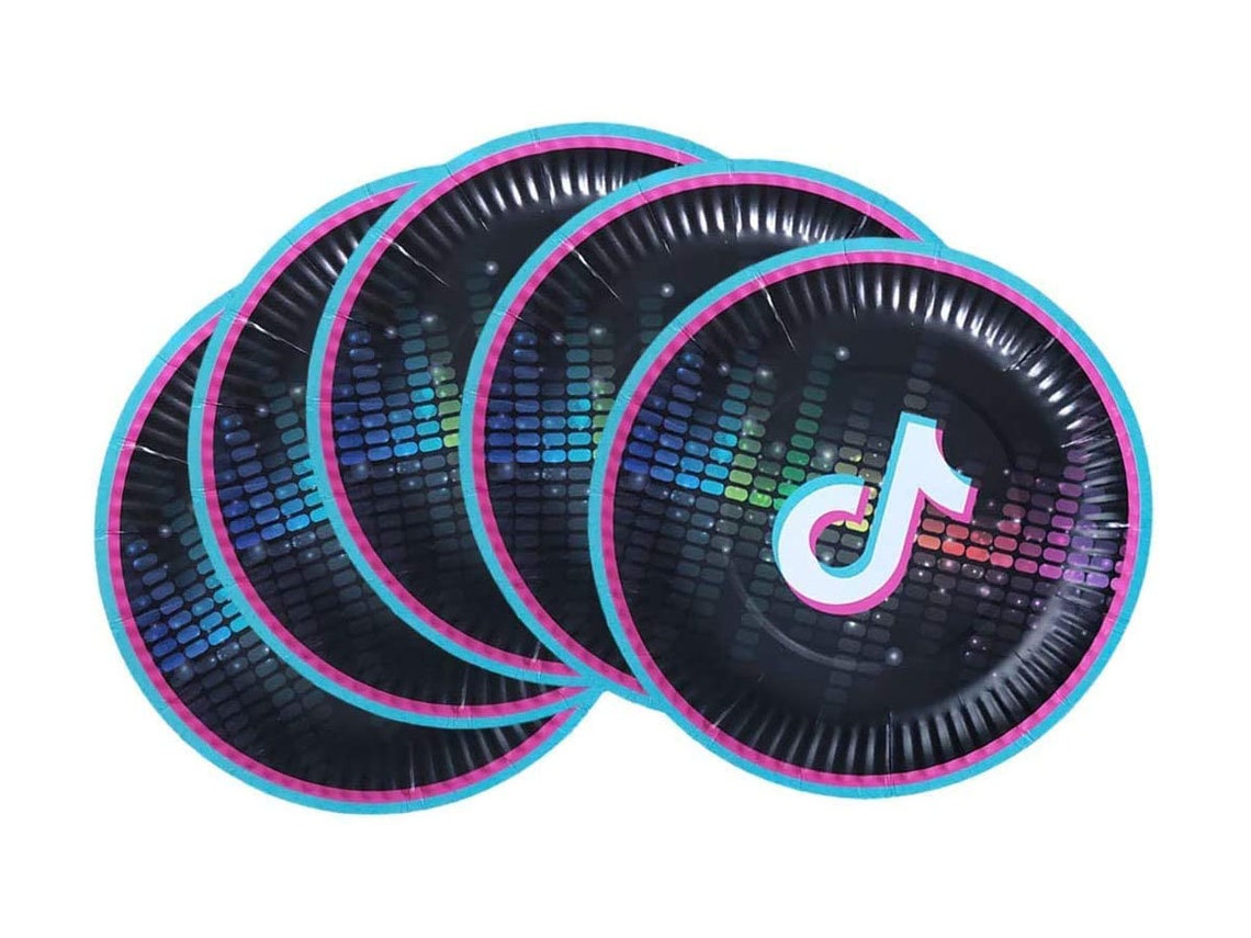 30 piezas Tik Tok Party Plates para el club de fiesta DJ Etsy