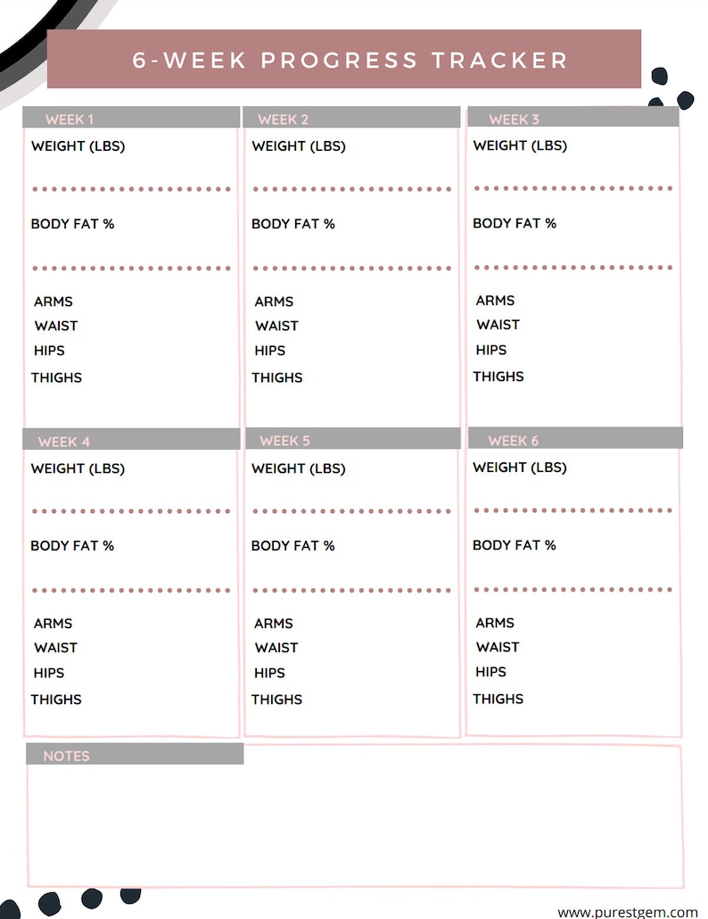 Fitness Planner, Meal Planner, Fitness Tracker, Printable, Workout Planner Inserts, Work Out