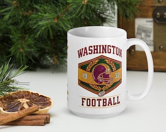 Taza del comandante de Washington, tazas de fútbol de Washington, tazas de café, deportes de DC, obsequios del comandante, Jayden Daniels