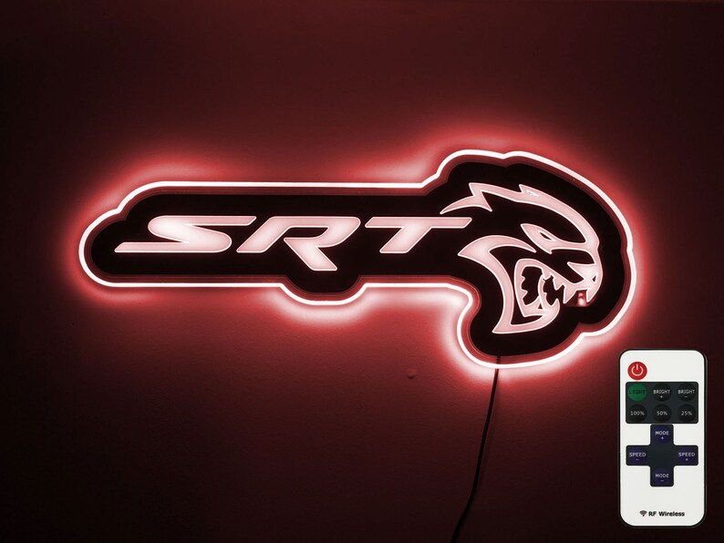 SRT HELLCAT Neon Signs Wall Neon Led Lights Etsy UK