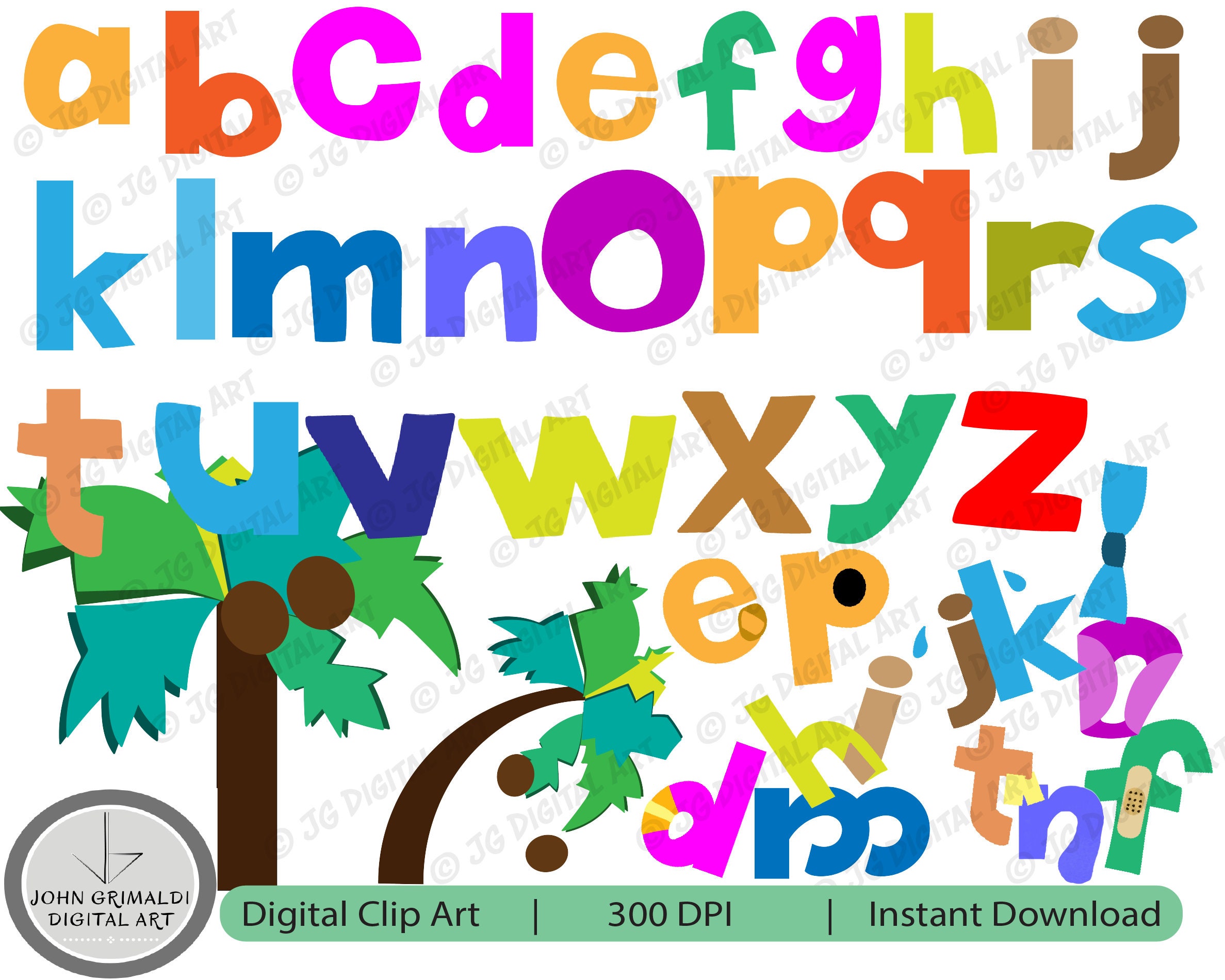 TVOKIDS Uppercase Alphabet 3D Printed Letters Custom Name