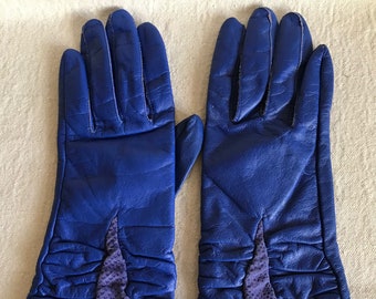 Leslie/_2021 Ladies Leather Gloves with Printed Pony Hair leather
