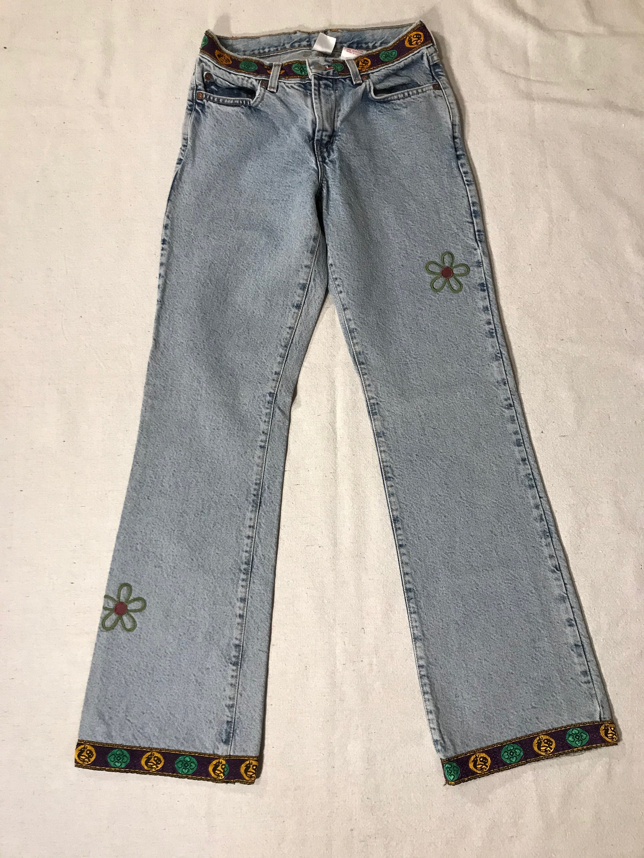 SIZE 6X28 Lucky Brand Jeans by Gene Montesano 136 Butterfly | Etsy