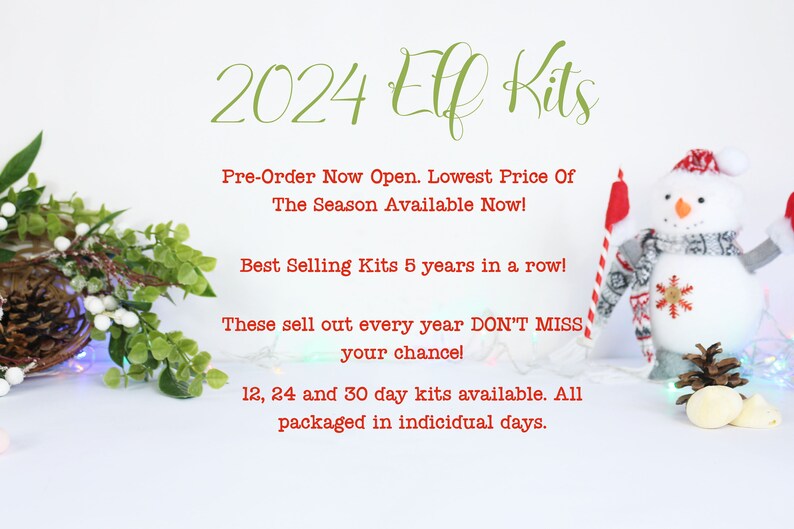 Premium Personalized Full Elf Kit 2024 1230 Day Options Etsy UK