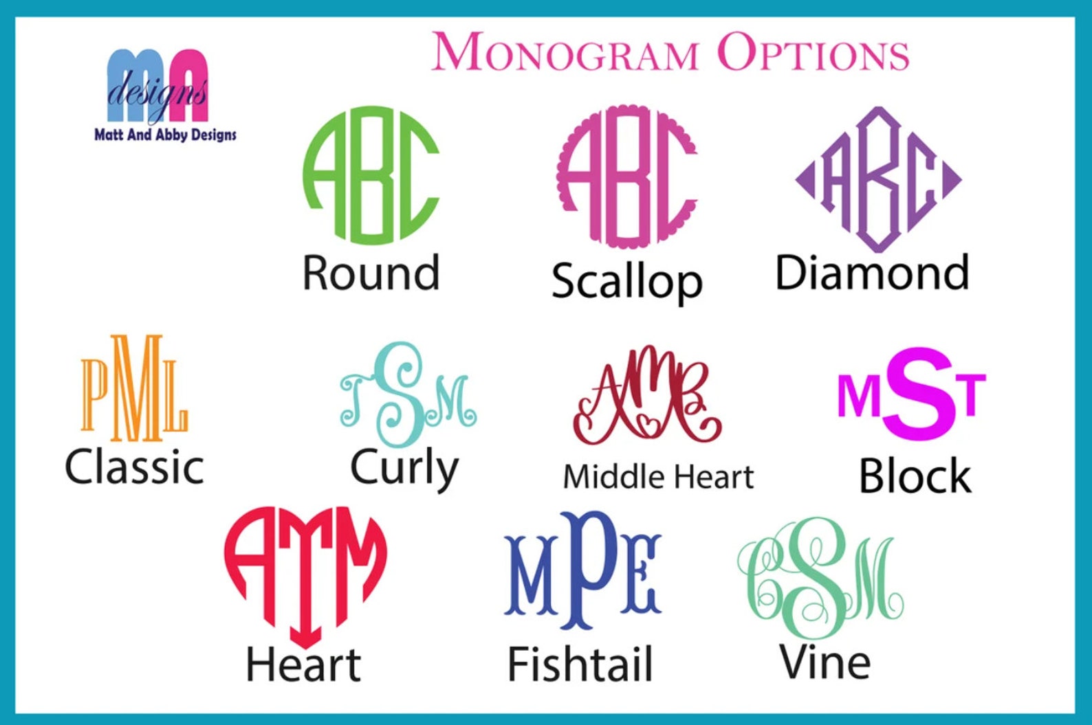 Ready to Apply Vinyl Monogram - Etsy