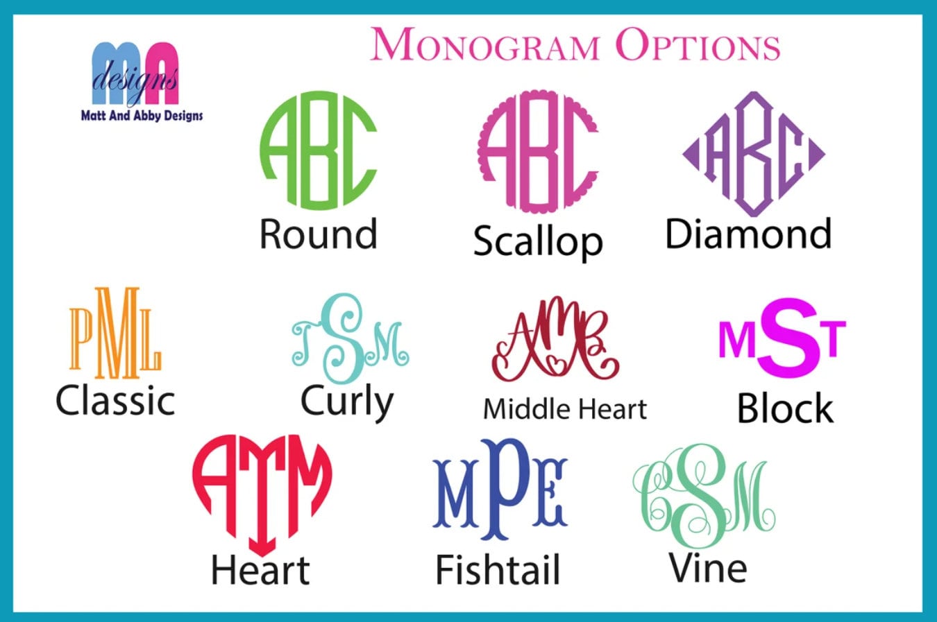 Ready to Apply Vinyl Monogram - Etsy
