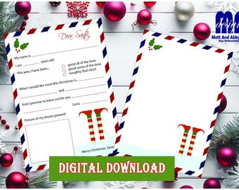 Santa Letters Digital Download