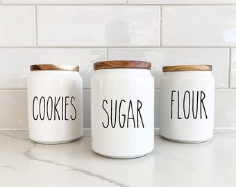 Rae Dunn Inspired Kitchen Decals | Farmhouse Kitchen Decor
