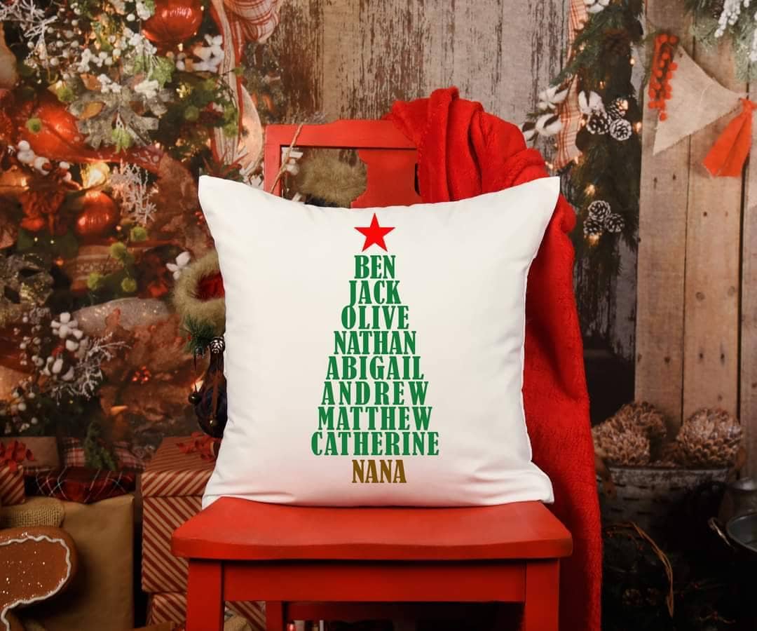 Personalized Christmas Pillows Etsy