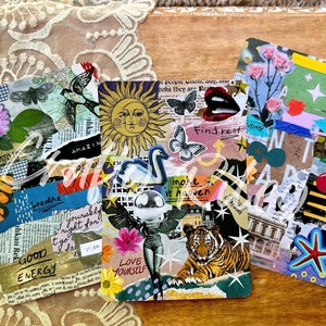 Art Collage Colorful Affirmation Kindle Insert E-Reader 6 inch / Paperwhite / OASIS / FIRE Insert for Clear Case
