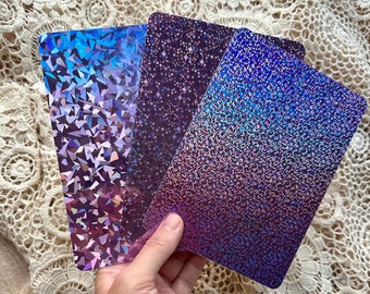 PURPLE Hologram Glitter Kindle Insert for Clear Case 6 inch / Paperwhite / OASIS