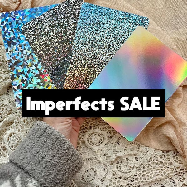 Please Read all info : Imperfects Sale Hologram Glitter Kindle Insert for Clear Case 2 pack