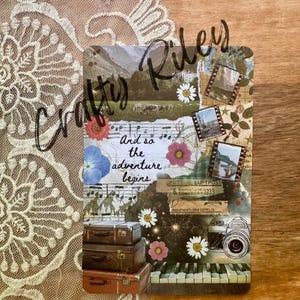 Adventure Wanderlust Vintage Travel Themed Kindle Insert E-Reader 6 inch / Paperwhite / OASIS / FIRE Insert for Clear Case