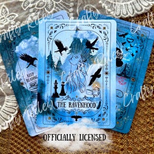 Impresión artística de la trilogía Ravenhood de Kate Stewart con licencia oficial, inserto de Kindle con cartas del tarot para funda transparente de 6 pulgadas / Paperwhite / OASIS / Fire