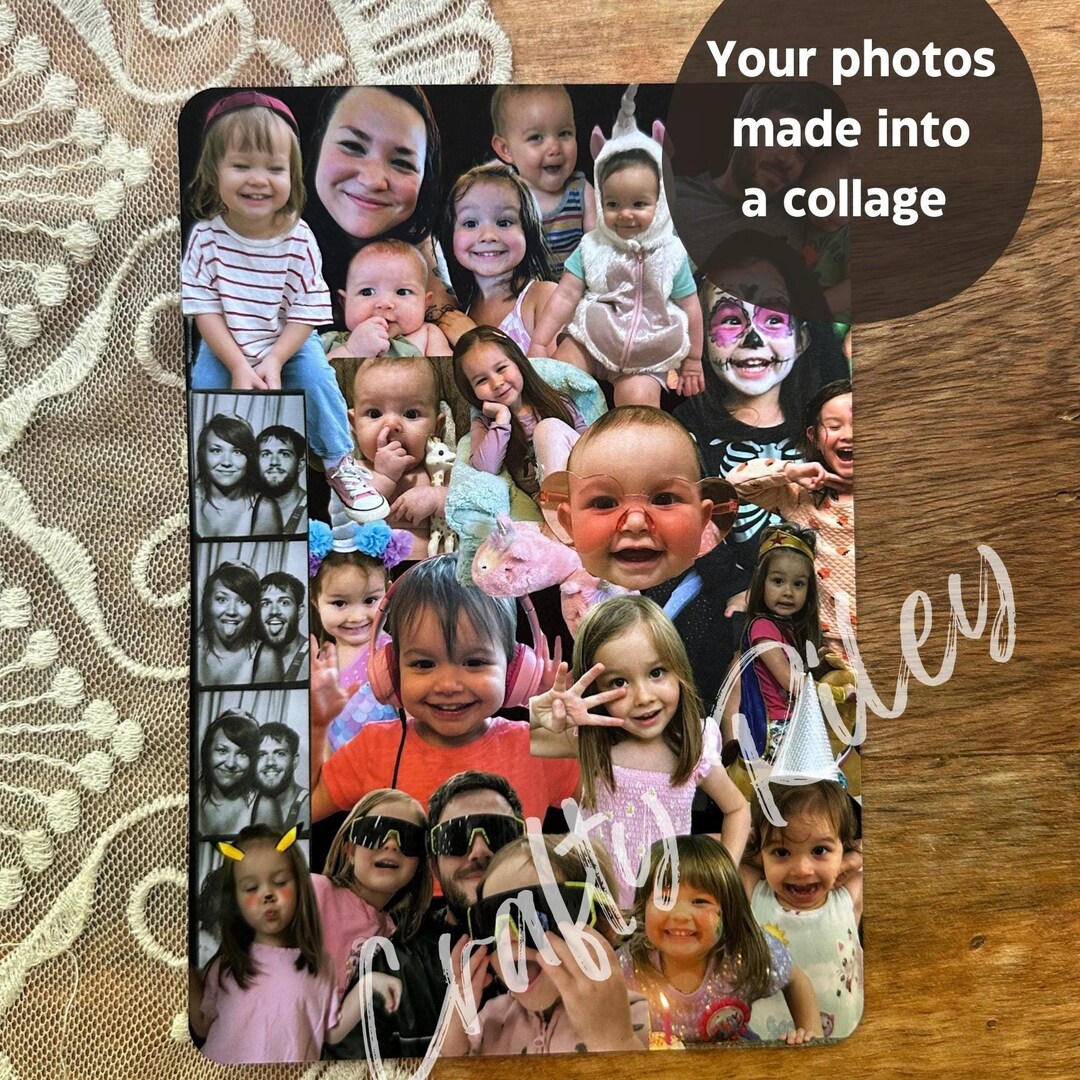 Custom Photo Collage Kindle Insert for Clear Case 6 Inch / Paperwhite 6 ...