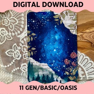 DIGITAL---- Fantasy Theme Kindle E-Reader 6 inch / Paperwhite / OASIS Insert for Clear Case