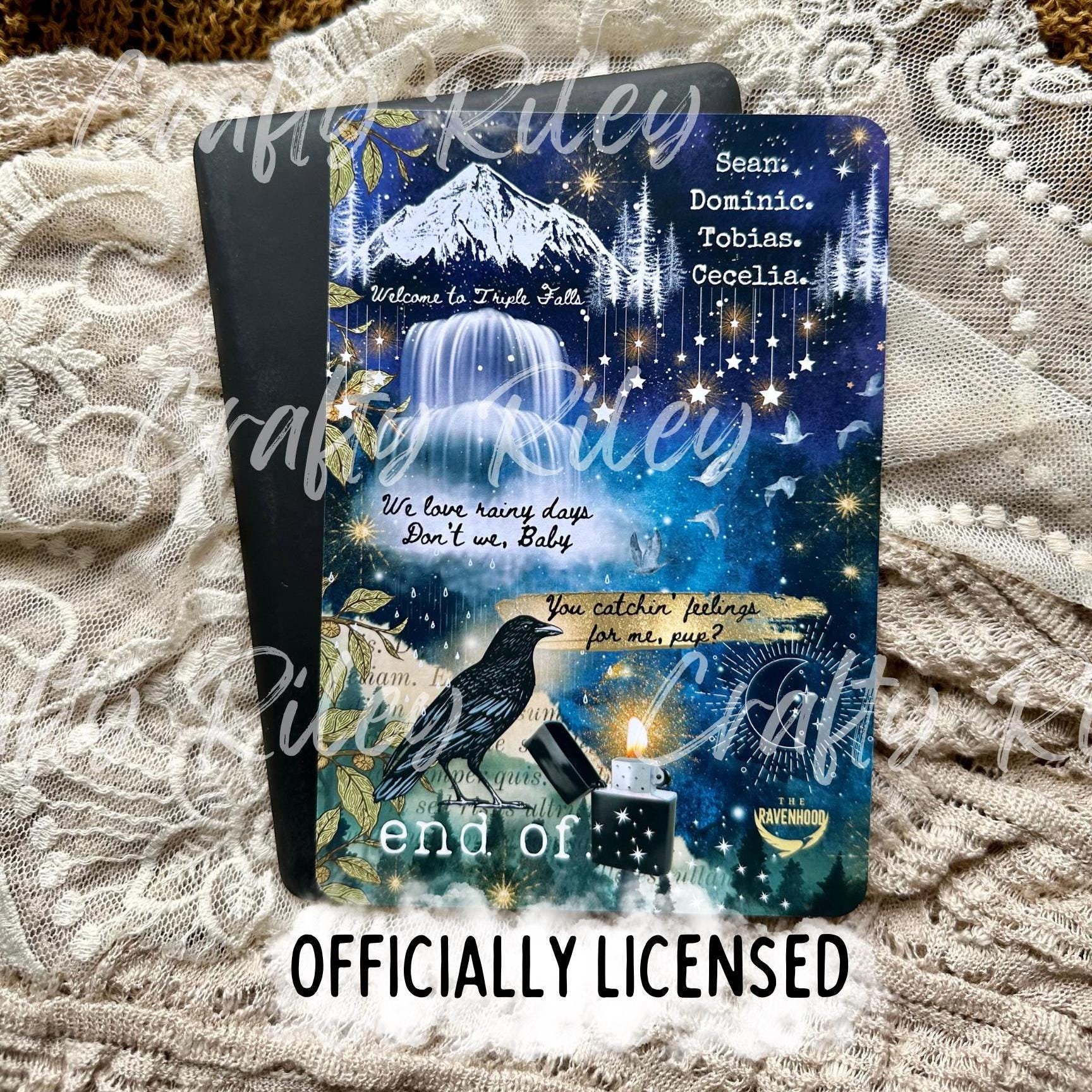 OFFICIALLY LICENSED Kate Stewart Ravenhood Trilogy Art Print  Flock  Exodus  Kindle Insert for Clear Case 6 inch / Paperwhite / OASIS / Fire
