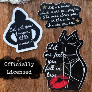 Officially Licensed- Haunting Adeline- Cat got your tongue - Zade Meadows - Dark Romance- Kindle Laptop Waterbottle Sticker Waterproof Vinyl