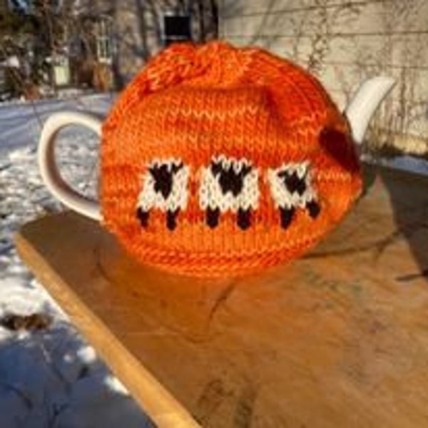 Orange Sheep Tea Cozy