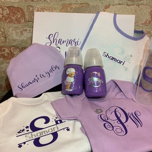 Welcome Baby Girl Gift Box, Baby Shower Gift Box, Personalized Baby Gift Set