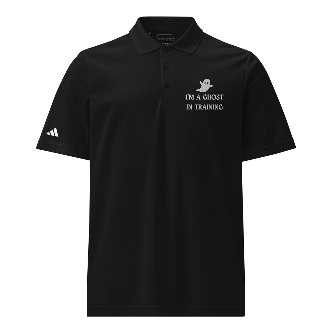 I'm A Ghost in Training | Goth Adidas Sport Polo Shirt - Etsy