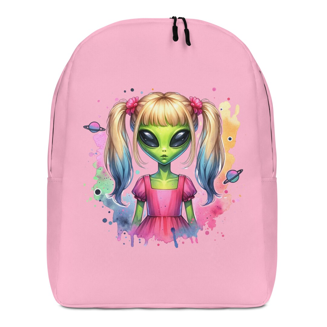 Alien Girl | Back to School Minimalist Backpack - Etsy