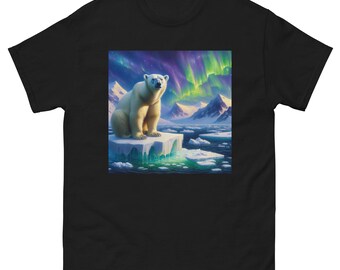 Polar Bear on Ice, uniseks klassiek T-shirt
