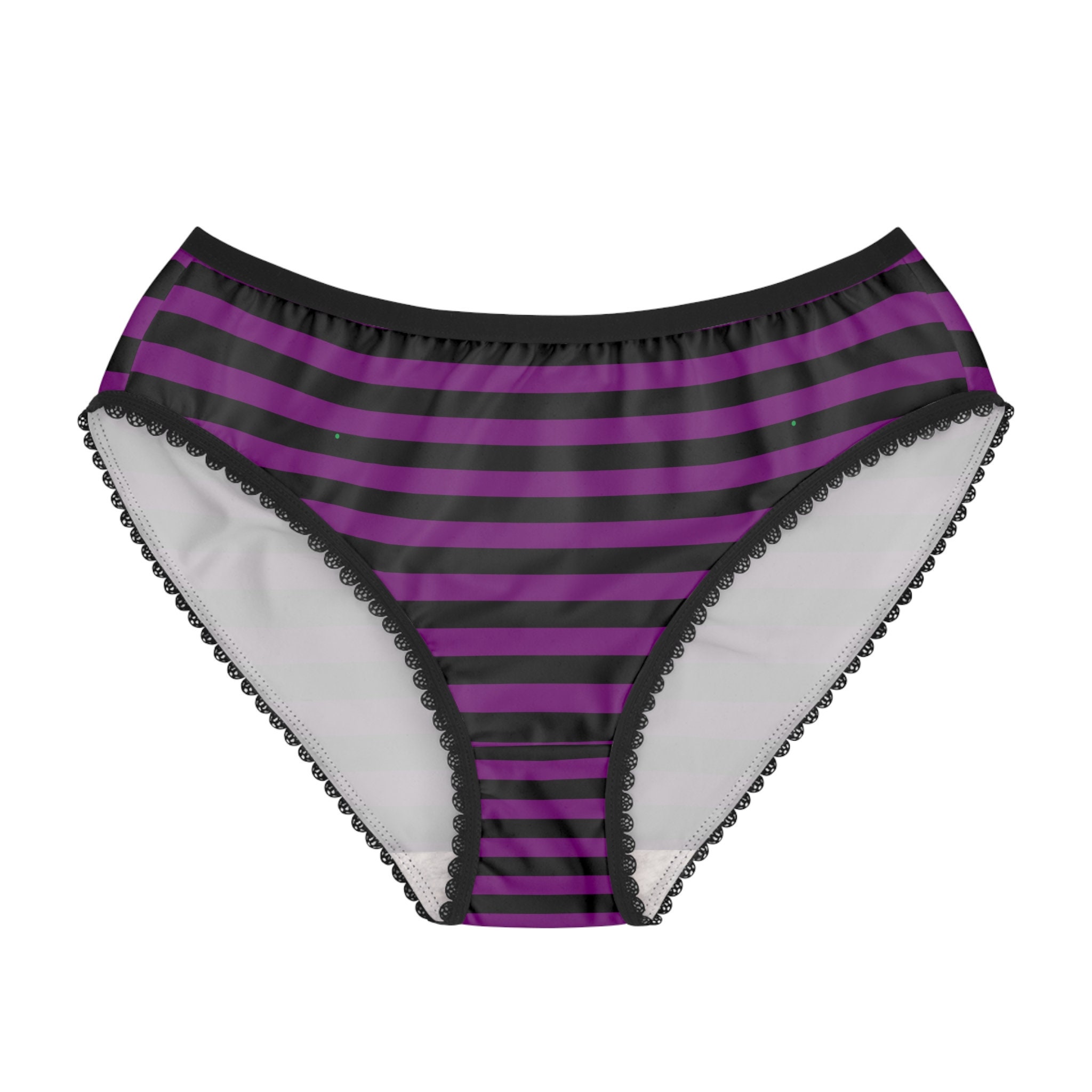 Black and Purple Striped Goth Women's Panty Briefs (AOP) - Etsy