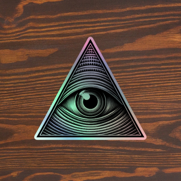 Illuminati | Autocollants holographiques qui voient tous