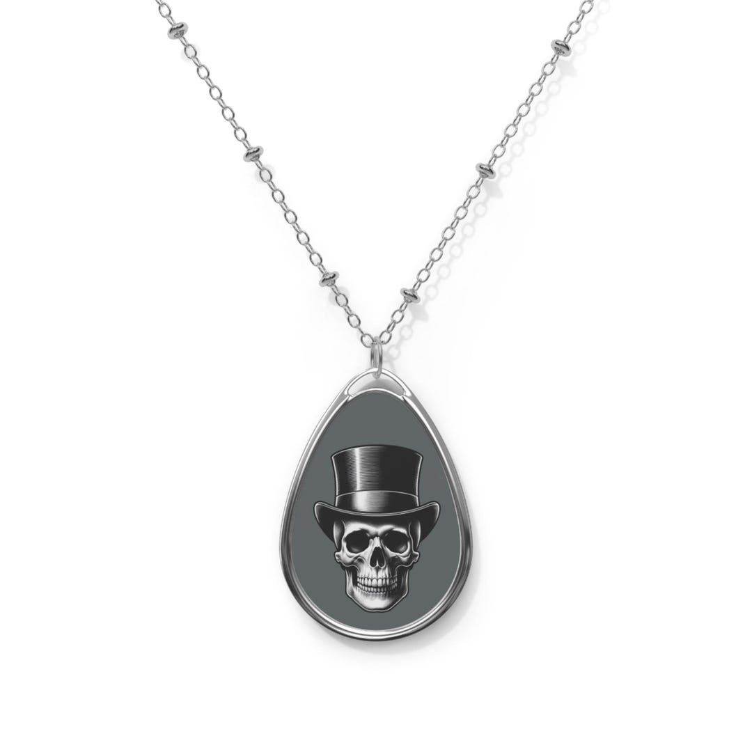 Collana Con Ciondolo A Forma Di Teschio Di Halloween - Gioielli Vintage In Metallo Con Scheletro Gotico Collana Di Coppia Spettrale Regalo Di Hal~p140822353