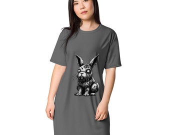 Zombie Bunny | Goth T-shirt dress