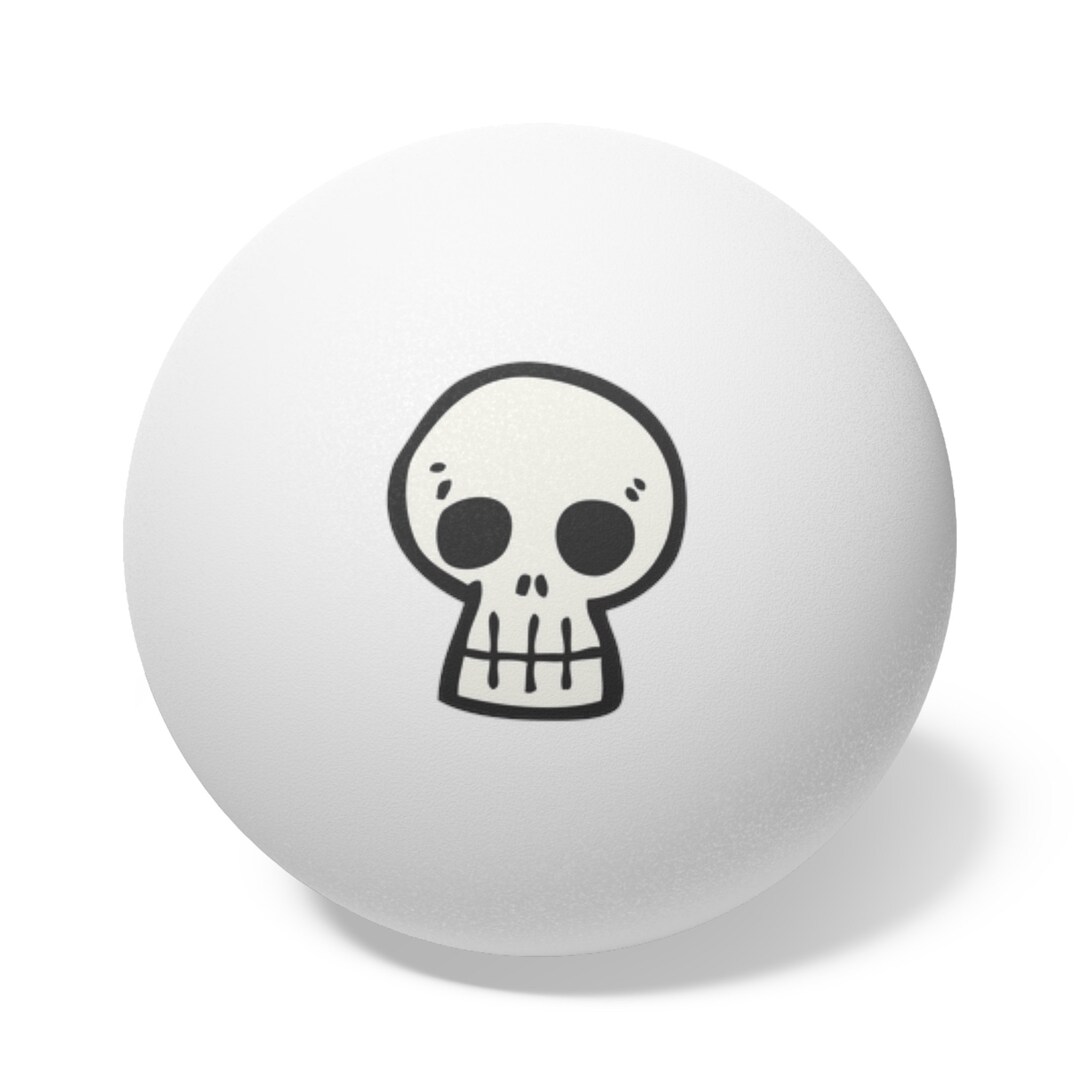 Skull Ping Pong/ Beer Pong Balls 6 Pcs Etsy