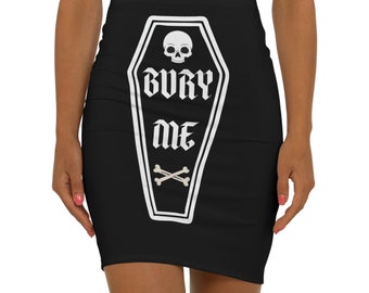 Bury Me Coffin Goth Women's Mini Skirt