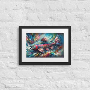 Rainbow Trout Framed poster
