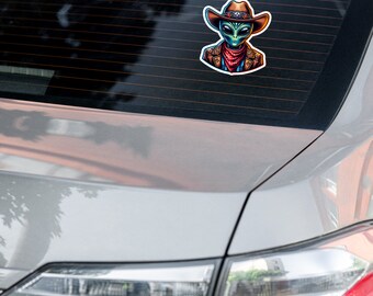 Cowboy extraterrestre | Stickers étranges sans bulles