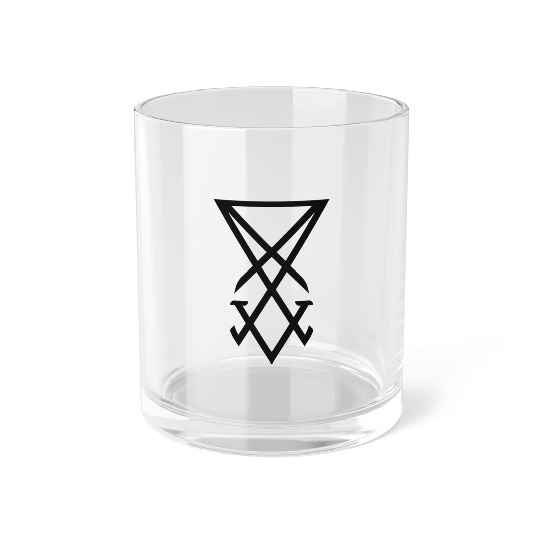 Sigil of Lucifer Occult Goth Bar Glass Etsy