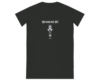 Paranormal Girl Goth Spinner T-Shirt Kleid